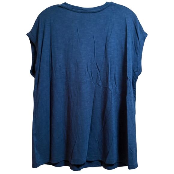 Jessica Simpson Blue Sleeveless Blouse - Size XL Summer Preppy Casual - Picture 6 of 6